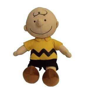 Charlie Brown Plush Toy Stuffed 14" Tall Kohl's Cares  Peanuts